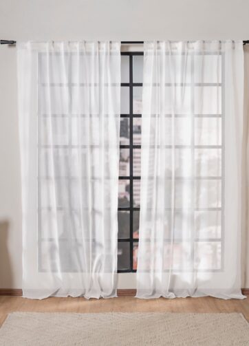 89278 CORTINA TRANSLUCIDA VIENA BLANCO CORTA