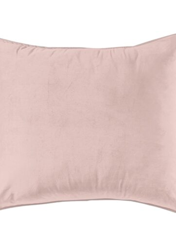 89486 FUNDA DE ALMOHADA VELVET SOFT PINK EUROPEA XL