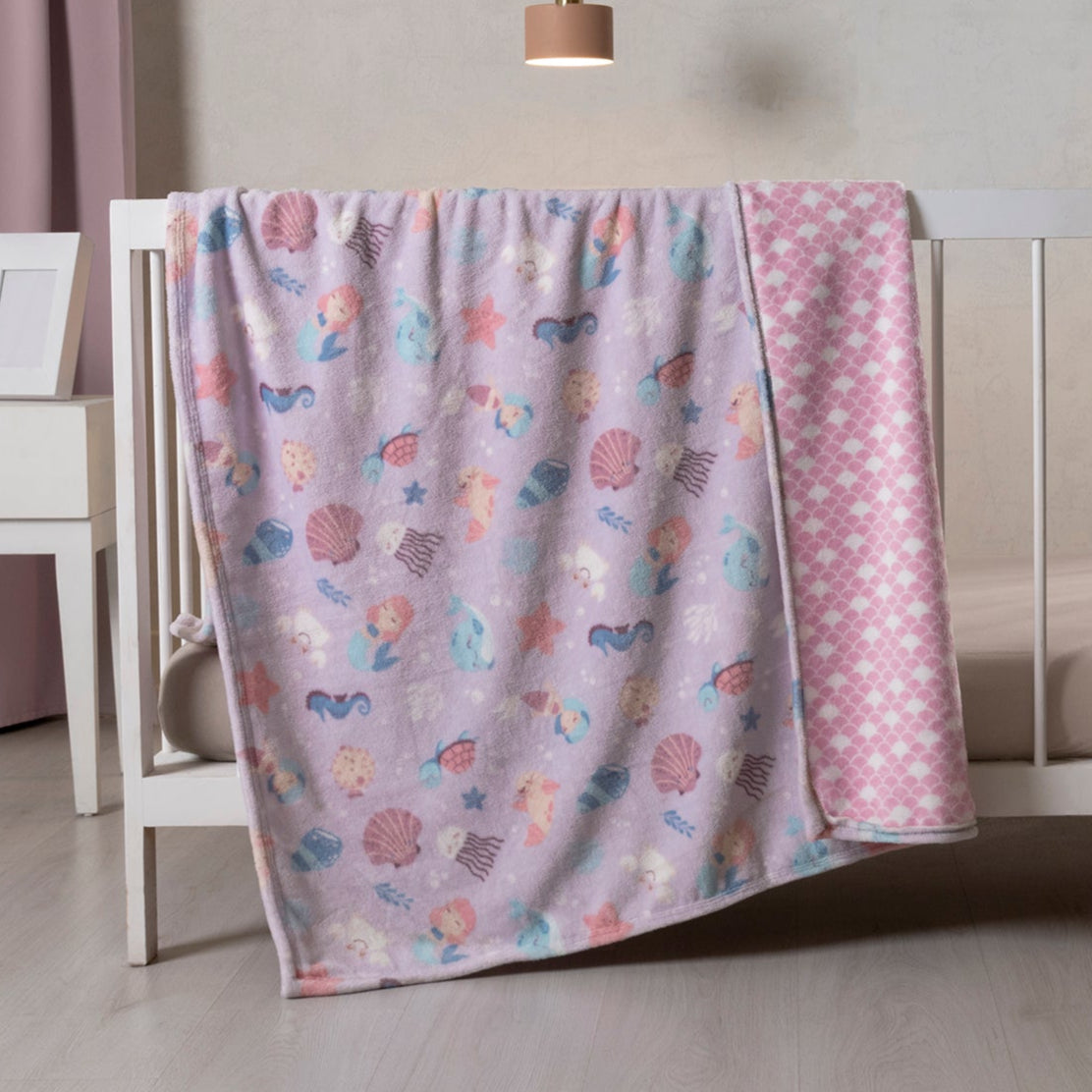 89524 COBERTOR BABY NORDICO SIRENITA CUNA