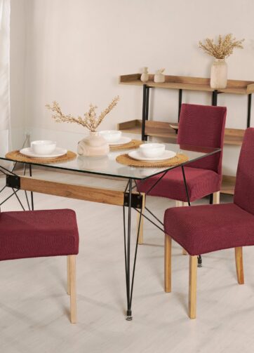 89638 FUNDA DE SILLA NIZA MERLOT