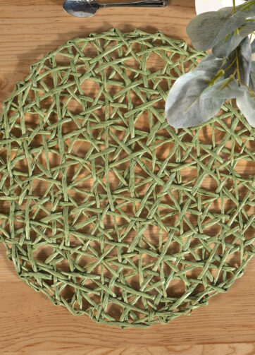 89696 PAR DE MANTELES INFIVIDUALES OLIVO