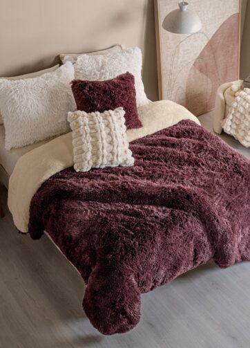 89860 FUNDA DE DUVET EVEREST BURGUNDY MAT XL/QS