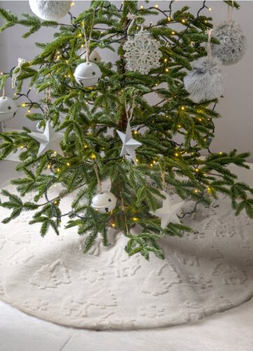 89873 ADORNO NAVIDENO PIE DE ARBOL FROSTY