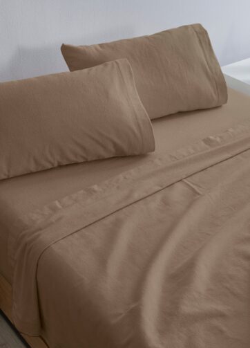 89878 SABANAS DE FRANELA LATTE KS