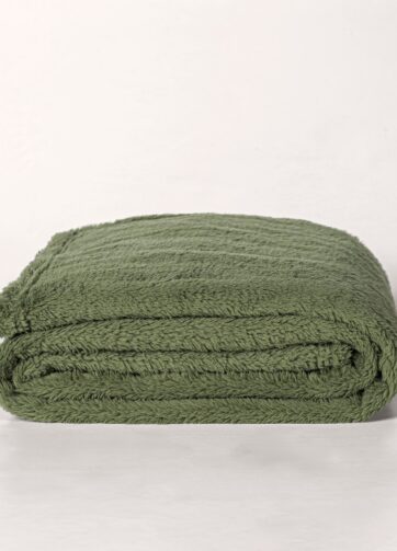 89883 COBERTOR LIGERO OLIVO FRAZADA